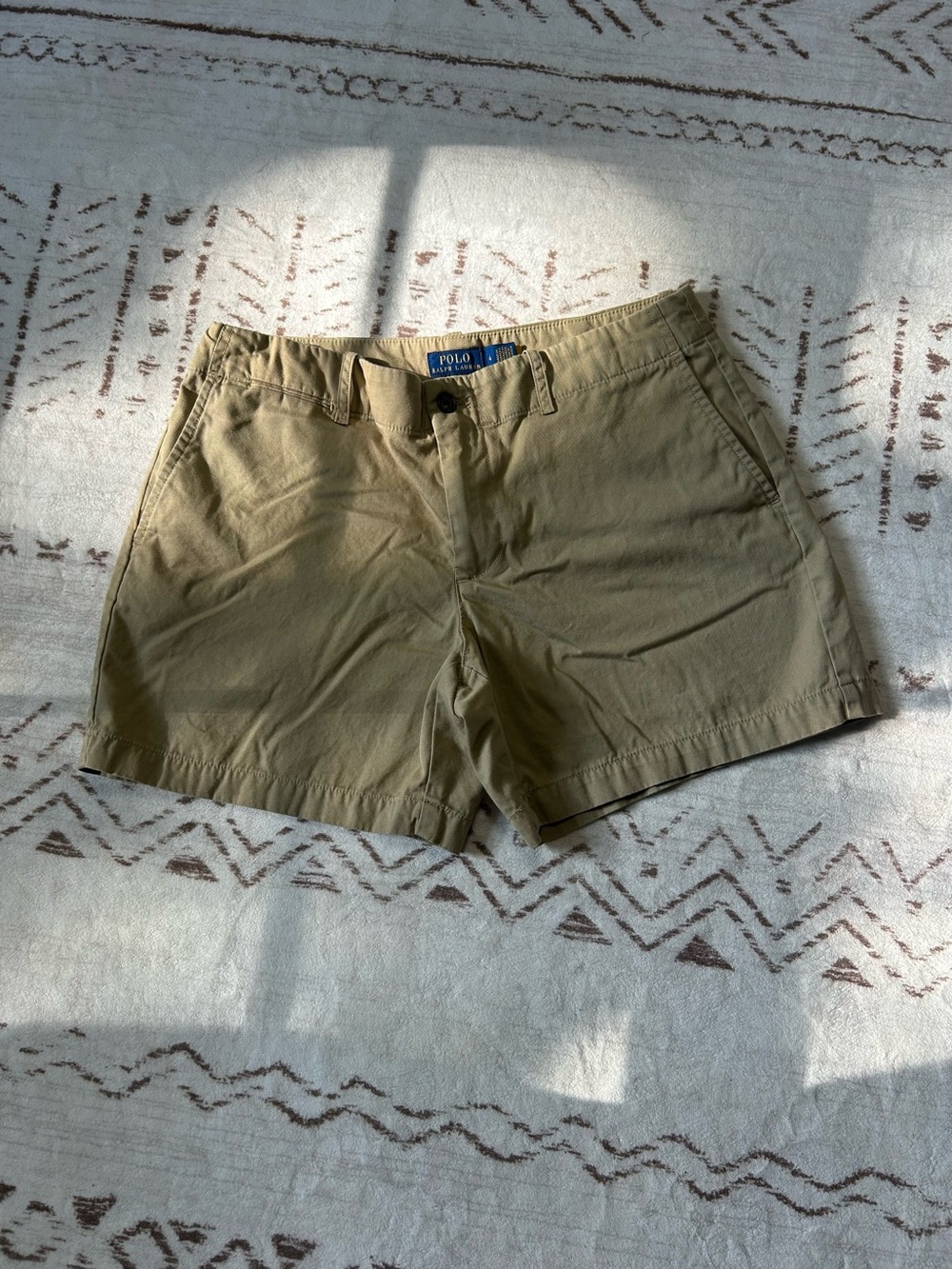 Ralph Lauren Khaki Tan Bermuda Shorts - Picture 2 of 6
